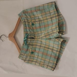 GAP‎ plaid cotton shorts
